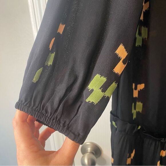 Rachel Pally Black Midi Dress with Floral Accents - Picture 6 of 13